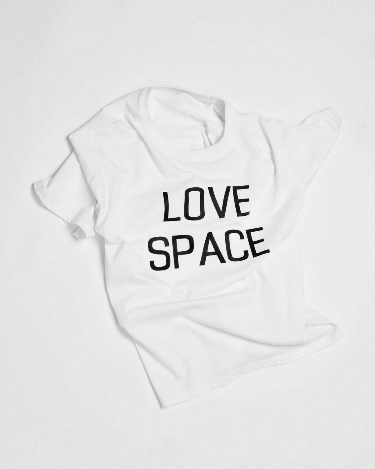 LOVE SPACE PRINT COTTON T-SHIRT