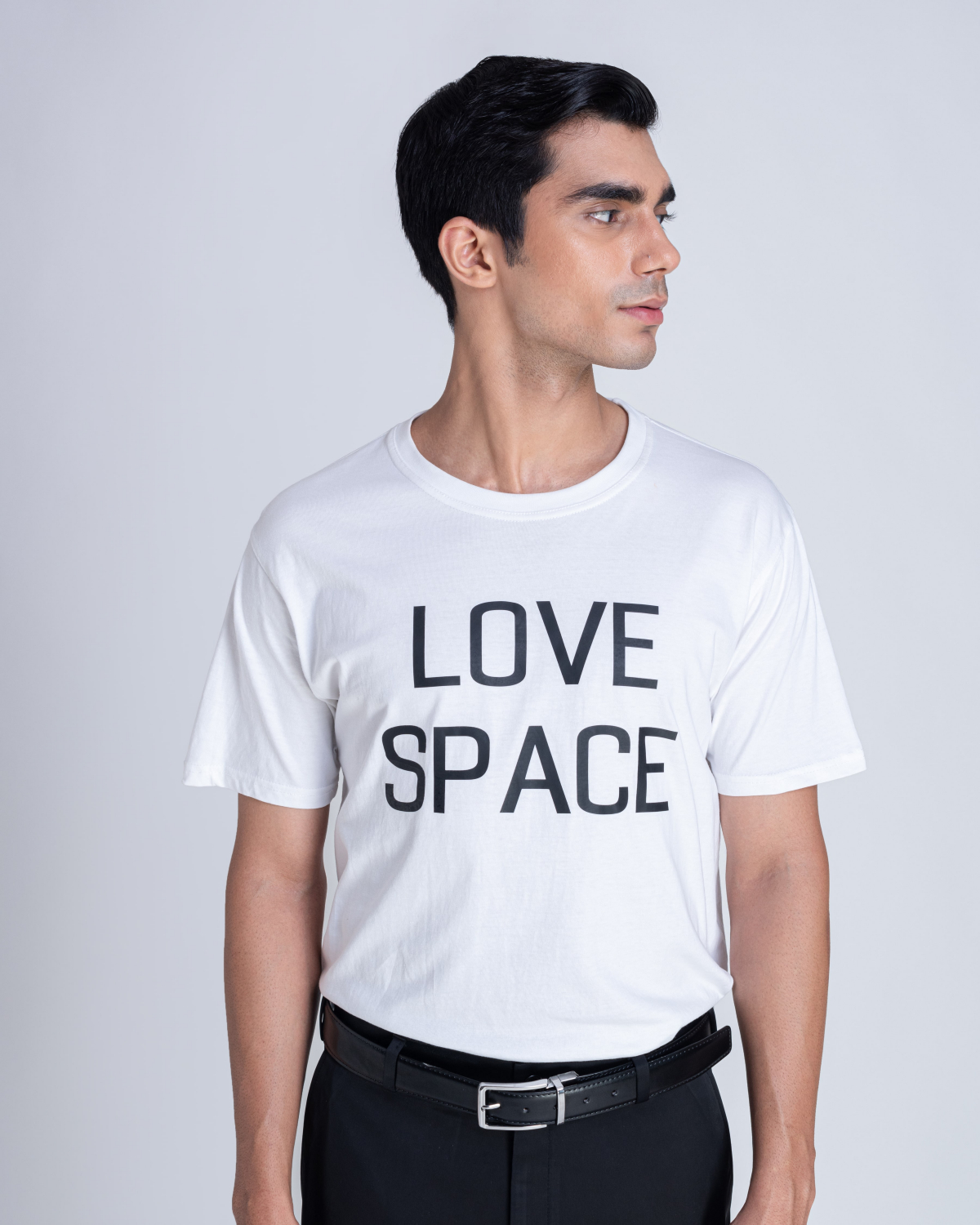 LOVE SPACE PRINT COTTON T-SHIRT